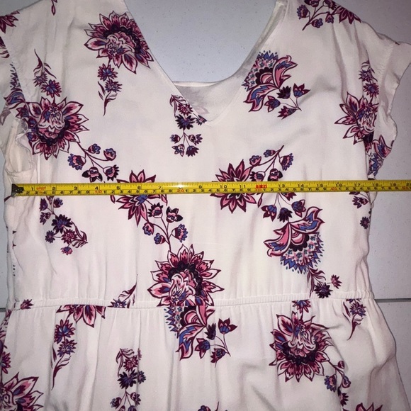 Old Navy Floral Mini Dress in White and Purple - Picture 7 of 12